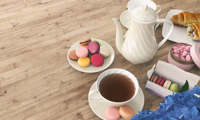 Breakfast table