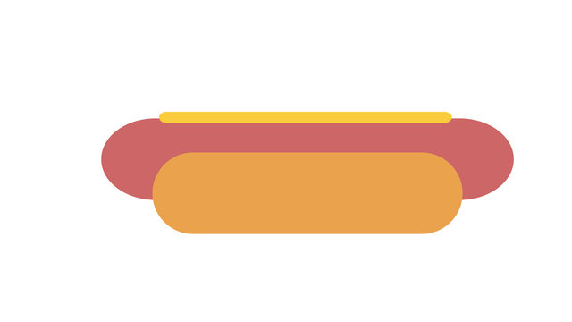 Hot dog fast food concept