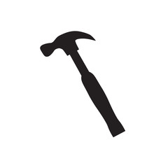 black hammer icon- vector illustration
