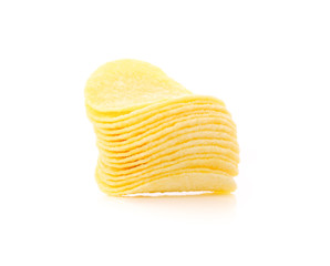 crackers on white background