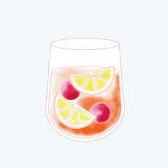 Vector of a beverage