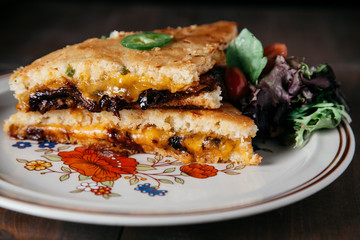 Southern style grilled cheese sandwich