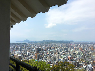 Fototapeta na wymiar 松山城からの眺望
