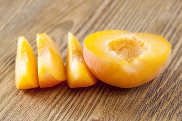 Fresh ripe apricots