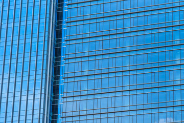 Fototapeta na wymiar Close-Up of Modern Office Buildings in city of China..