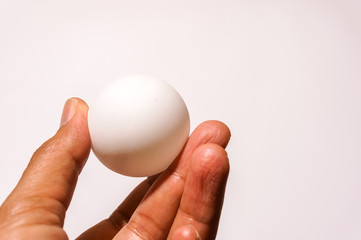 close up view of table tennis ball