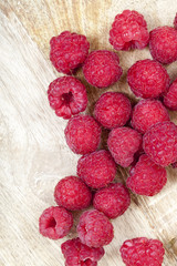 raspberries close up
