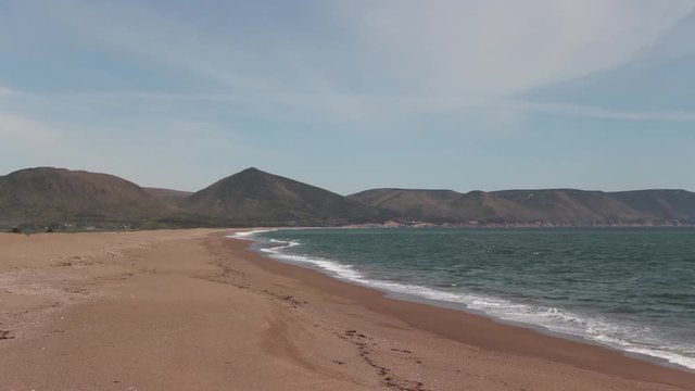 DINGWALL, CANADA - Dingwall Beach in Cape Breton, Nova Scotia