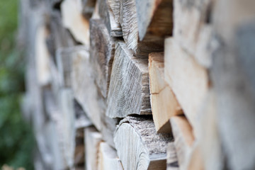 Ein Stapel vom Holz