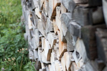 Ein Stapel vom Holz