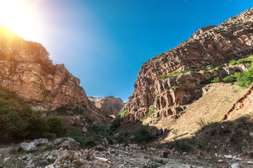 Gorge between the mountains