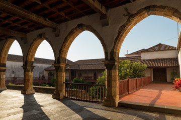 FUNCHAL, MADEIRA, PORTUGAL - SEPTEMBER 9, 2017: The Santa Clara Convent was built in the late 16th century, by order of the second captain-major of Madeira Island, João Gonçalves da Câmara