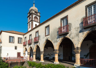 FUNCHAL, MADEIRA, PORTUGAL - SEPTEMBER 9, 2017: The Santa Clara Convent was built in the late 16th century, by order of the second captain-major of Madeira Island, João Gonçalves da Câmara