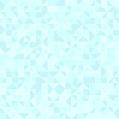 Cyan right triangle pattern. Seamless vector background