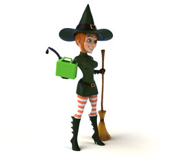 Sexy witch - 3D Illustration