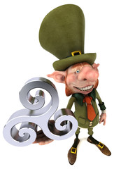 Obraz premium Fun leprechaun - 3D Illustration