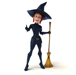 Sexy witch - 3D Illustration