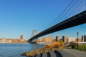 Naklejka premium Manhattan Bridge - NYC