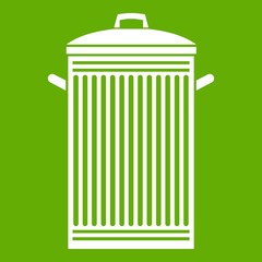 Trash can icon green