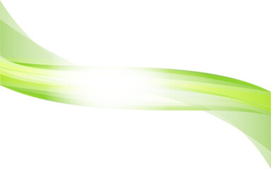 Green wave vector design white Background
