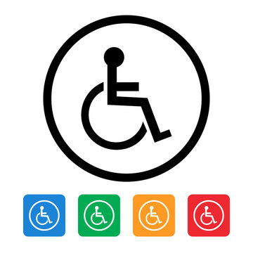 handicapped wheelchair icon