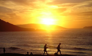 atardecer en el mar
