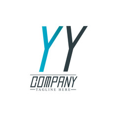 Initial Letter YY Design Logo Template