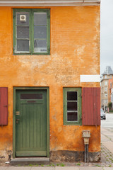 exterior of Danish antique houses