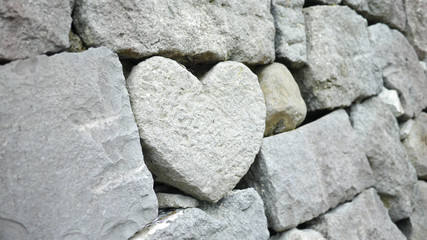 眼鏡橋ハート石