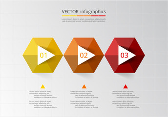 Abstract 3D infographic template.