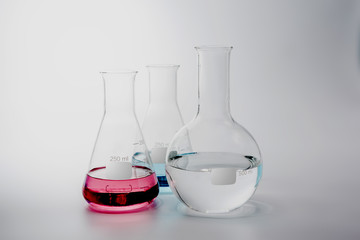 Science and medical glassware and test tube, Chemical laboratory