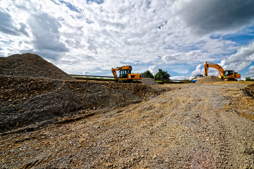 Baustelle straßenbau