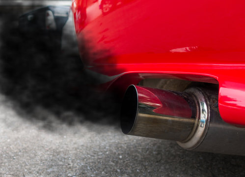 Air Pollution From Vehicle Exhaust Pipe