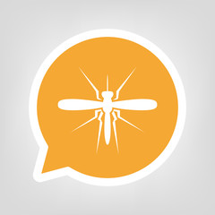 Gelbe Sprechblase - Stechm&uuml;cke