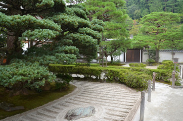 Giardino zen del Tempio d'Argento a Kyoto