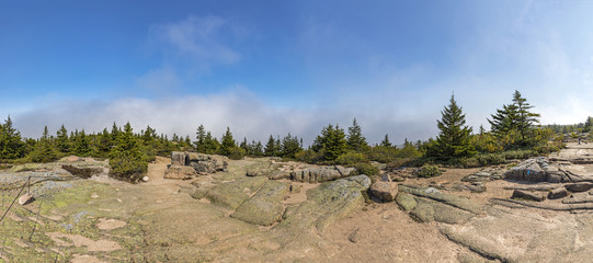 view to Mount Cadillac in acadia national park