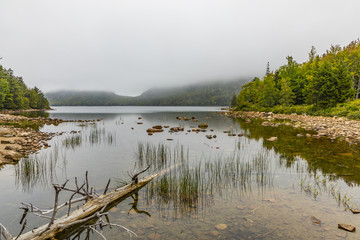 scenic lake Jordan in Arcadia National Park