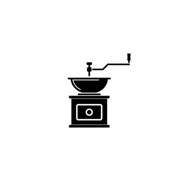 Coffee grinder vector icon
