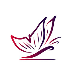 Obraz premium butterfly logo