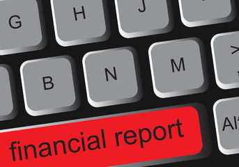  keyboard key with financial report button