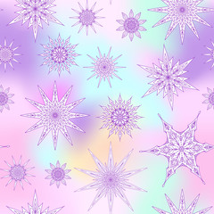 Seamless pattern, background with decorative stars. 
