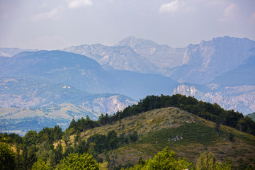 Obraz premium Beautiful mountain scenery in Serbia during the summer