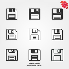 Diskette icons