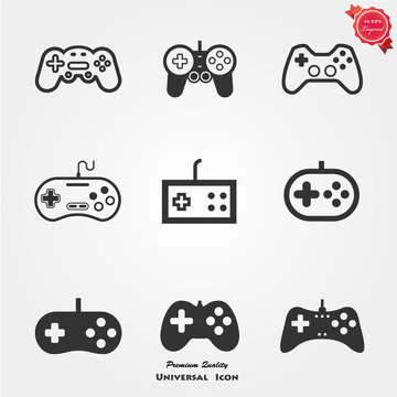 Gamepad controller icons