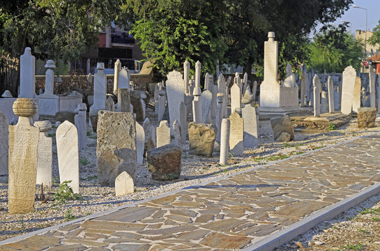 old cemetery at Beylerbeyi mosque in Edirne