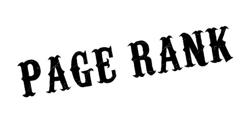 Page Rank rubber stamp. Grunge design with dust scratches. Effects can be easily removed for a clean, crisp look. Color is easily changed.