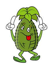 Funny Cartoon Pineapple Vector