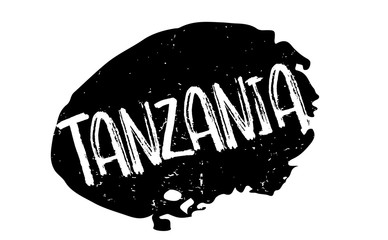 Tanzania rubber stamp. Grunge design with dust scratches. Effects can be easily removed for a clean, crisp look. Color is easily changed.