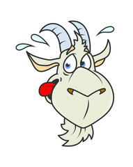 Funny Cartoon Aries Face