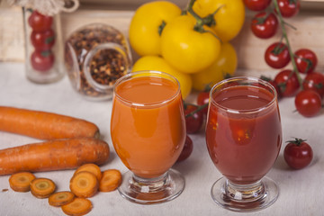 Vegetable juice or smoothie